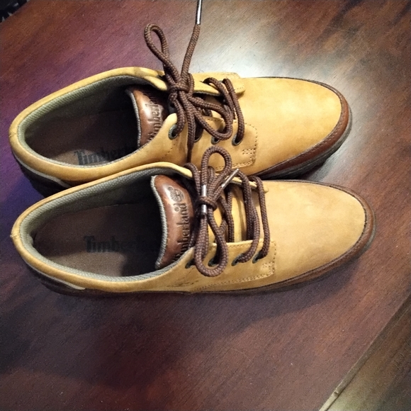 Timberland Leather Hiking Boots Low Top Lace Up - 9M - Picture 3 of 8